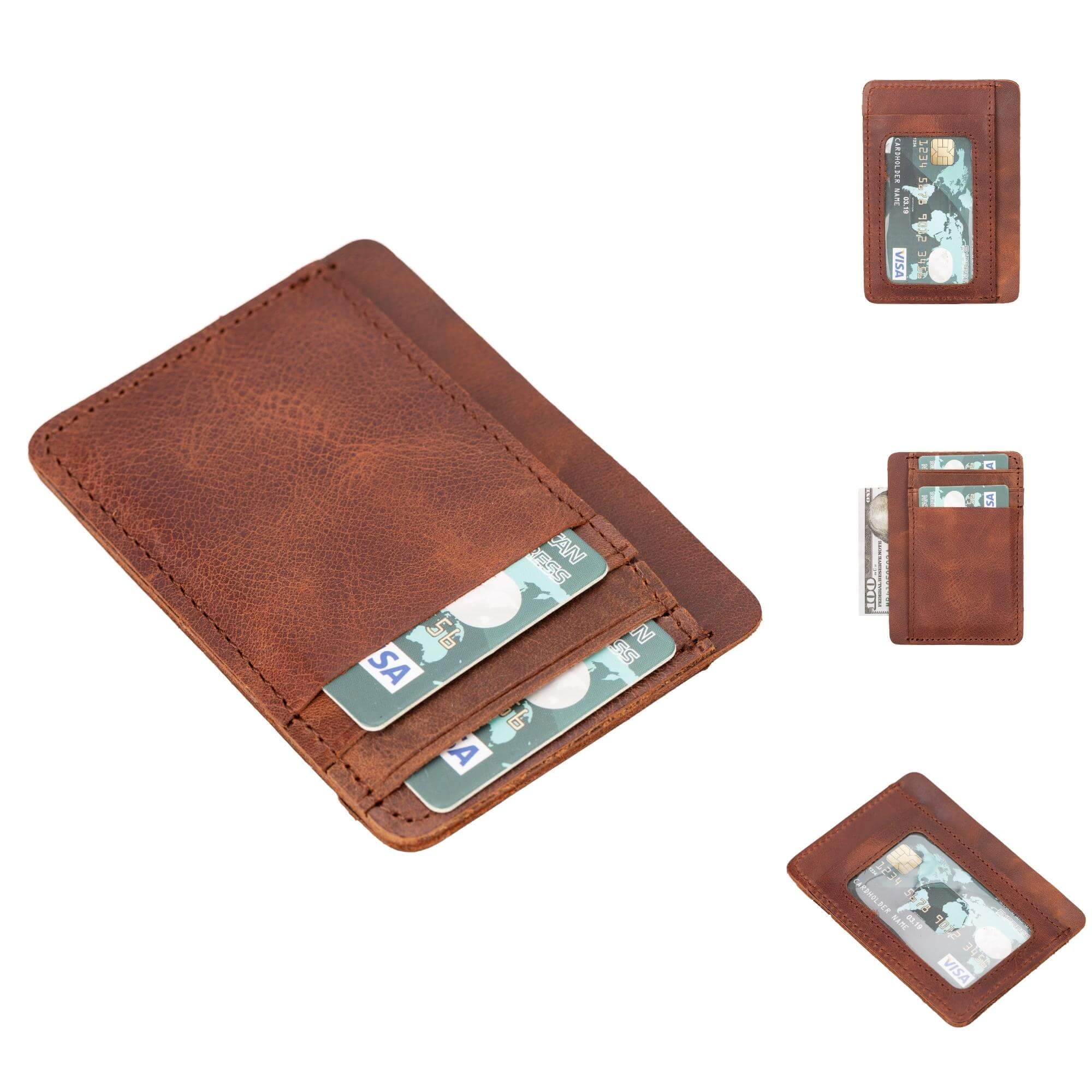 Cody leather card holder