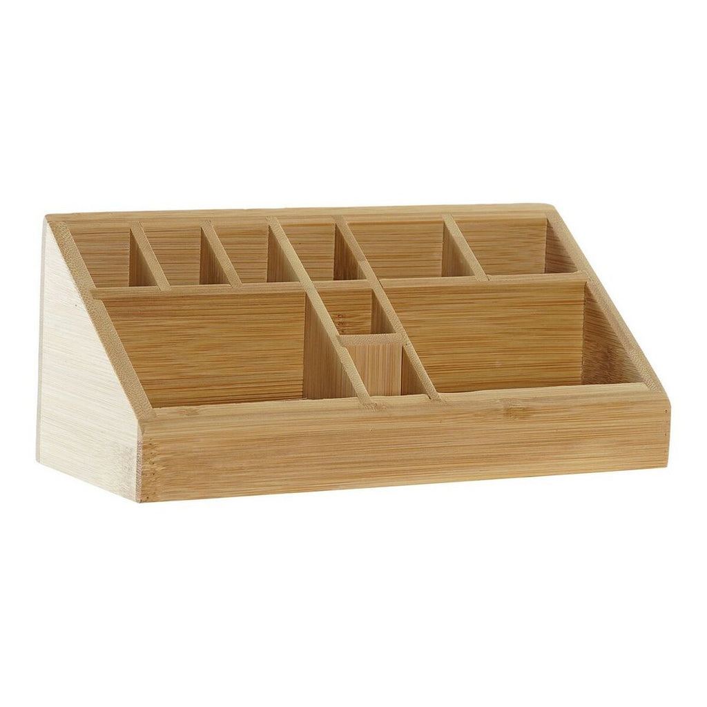 Multi-Purpose Organiser DKD Home Decor Desk Bamboo (23 x 9 x 9.5 cm)-0