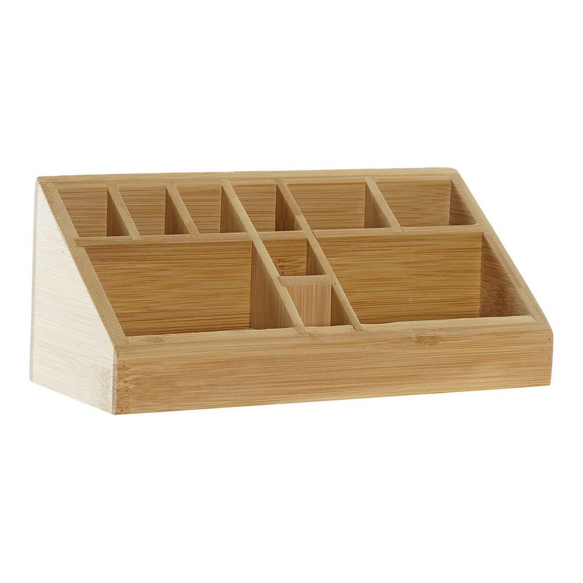 Multi-Purpose Organiser DKD Home Decor Desk Bamboo (23 x 9 x 9.5 cm)-0