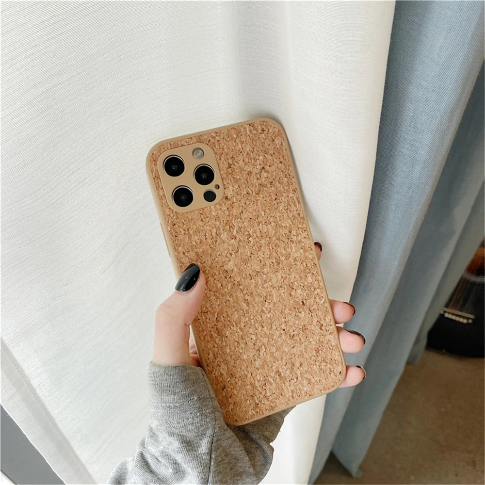 Soft Silicone Phone Case – Wood Finish - iPhone 15 14 13 Pro Max 12 11 X XR XS 8 Plus