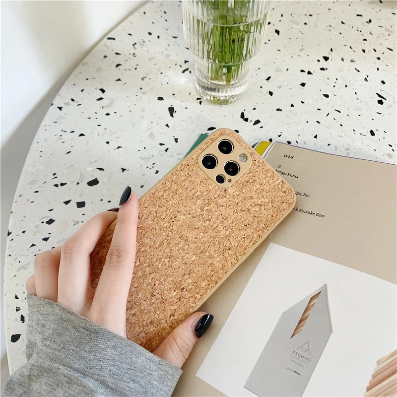 Soft Silicone Phone Case – Wood Finish - iPhone 15 14 13 Pro Max 12 11 X XR XS 8 Plus