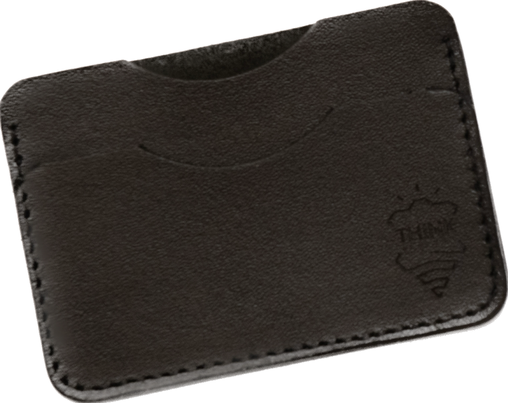 Skórzane etui na karty - cardholder - czarny-3