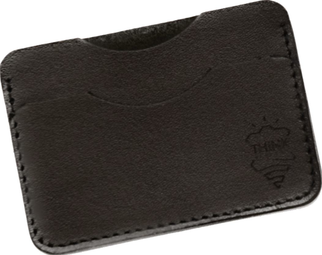 Skórzane etui na karty - cardholder - czarny-3