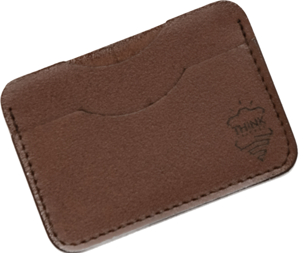 Skórzane etui na karty - cardholder - ciemny brąz-3