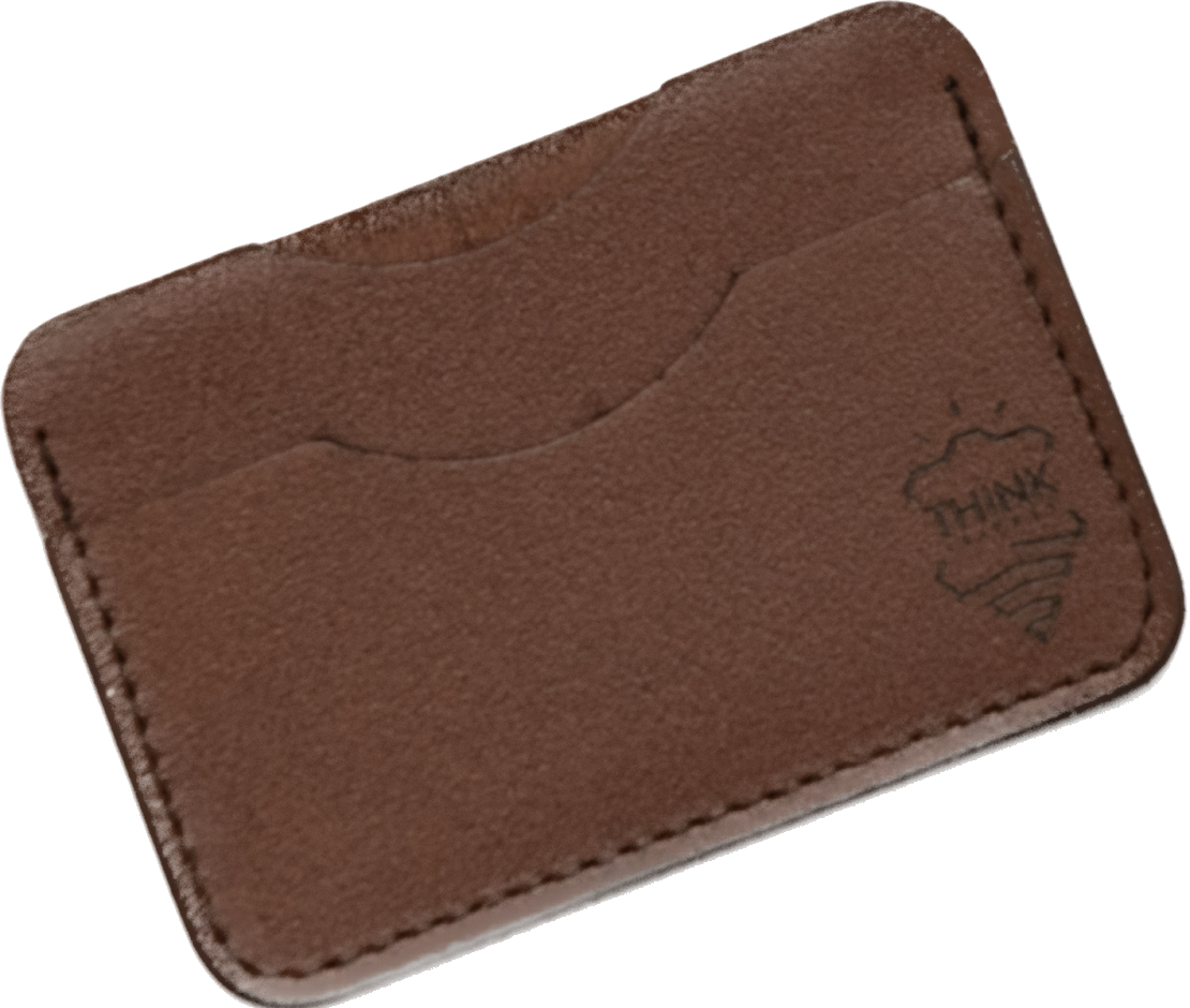 Skórzane etui na karty - cardholder - ciemny brąz-3