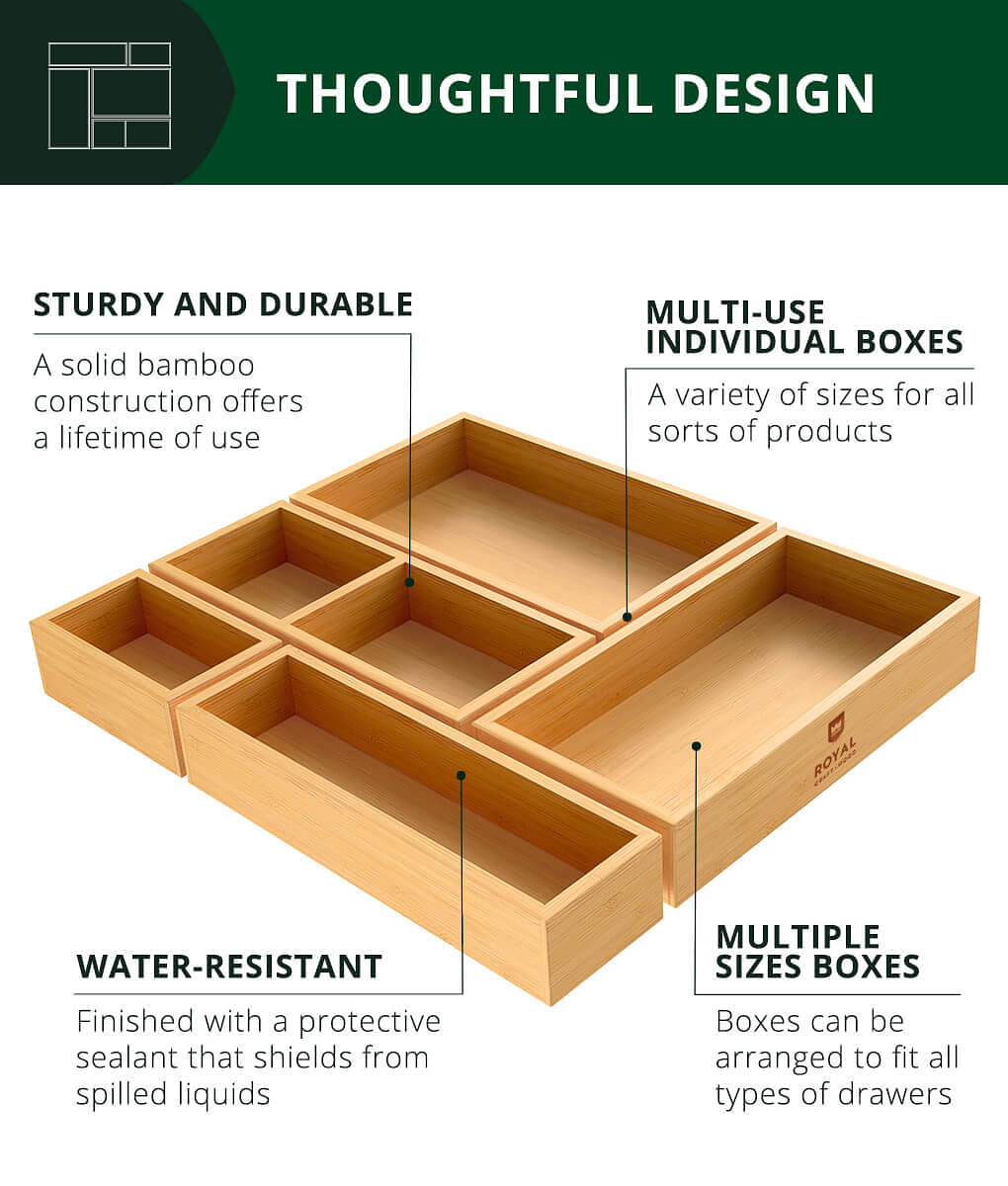 Jewelry box organizer set of 5
