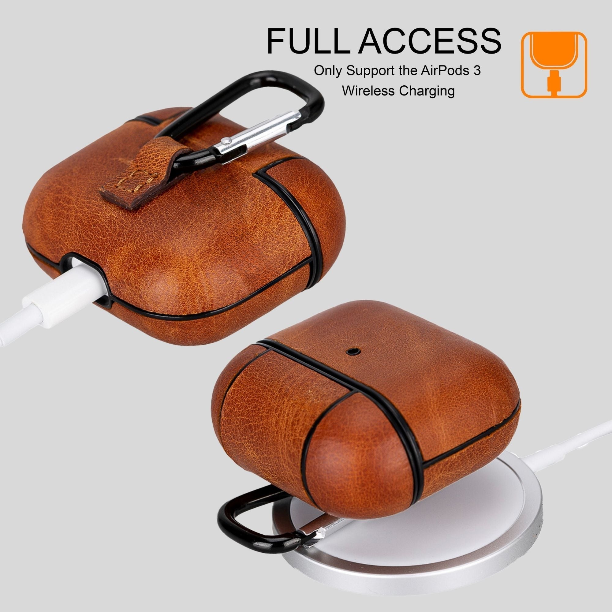 Genuine Leather Case for AirPods 3