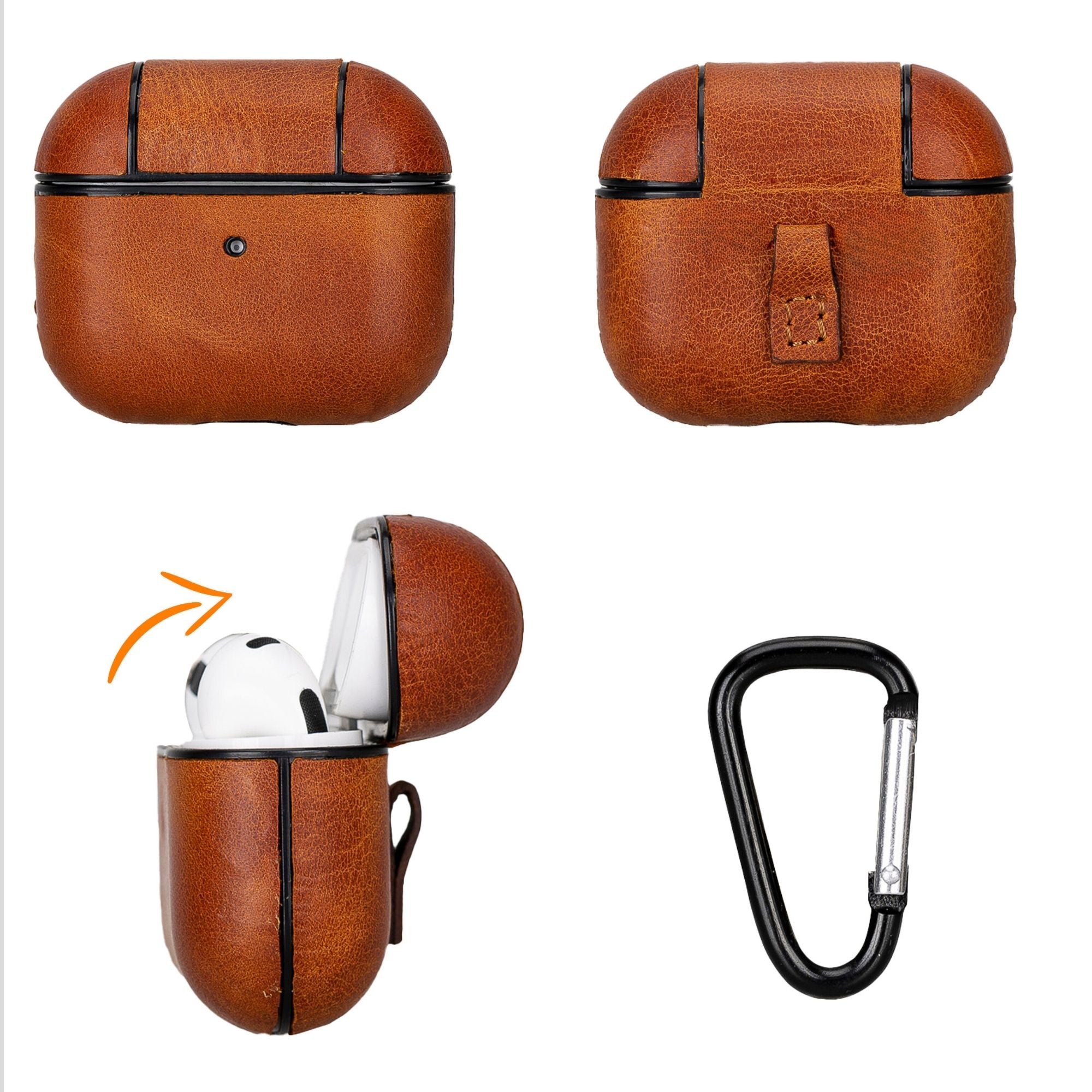 Genuine Leather Case for AirPods 3