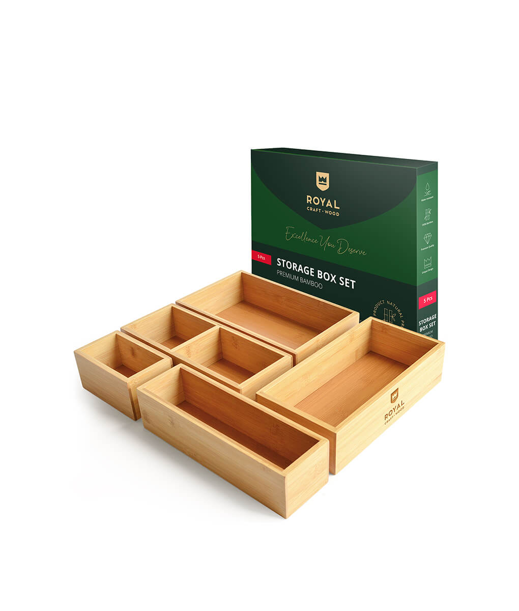 Jewelry box organizer set of 5